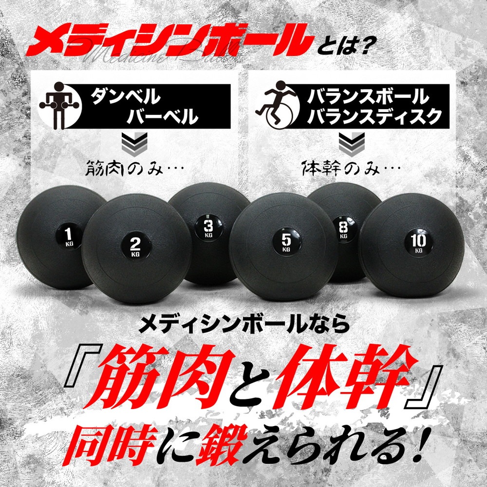 メディシンボール 8kg スラムボール ウェイトボール 体幹 トレーニング