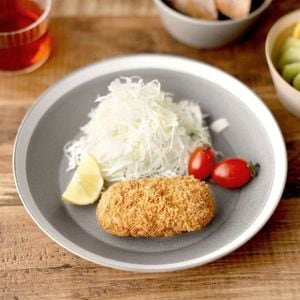 yumiko iihoshi porcelain  ¼˻Źdishes 230 plate / matte moss gray