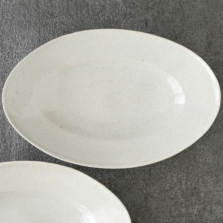 林拓児｜貫入楕円皿 中 | 趣佳[syuca.jp] オンラインショップ（通信販売）