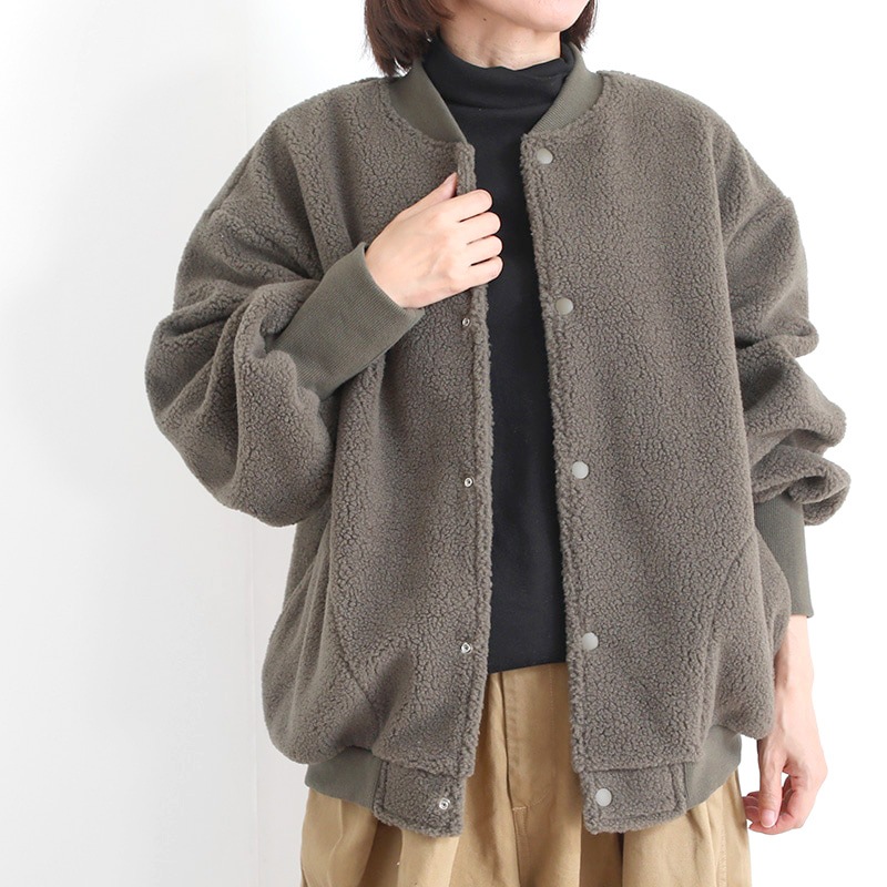 HARVESTY｜ボアエッグブルゾン OLIVE | 趣佳[syuca.jp] オンライン