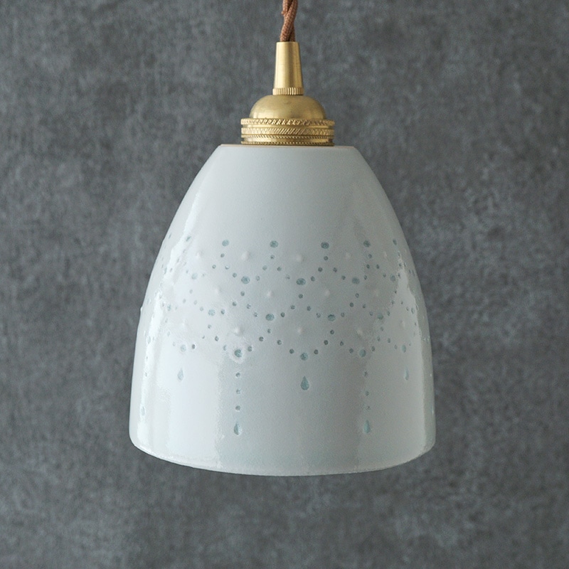 大井寛史｜青白磁 蛍手 シェード | 趣佳[syuca.jp] オンラインショップ