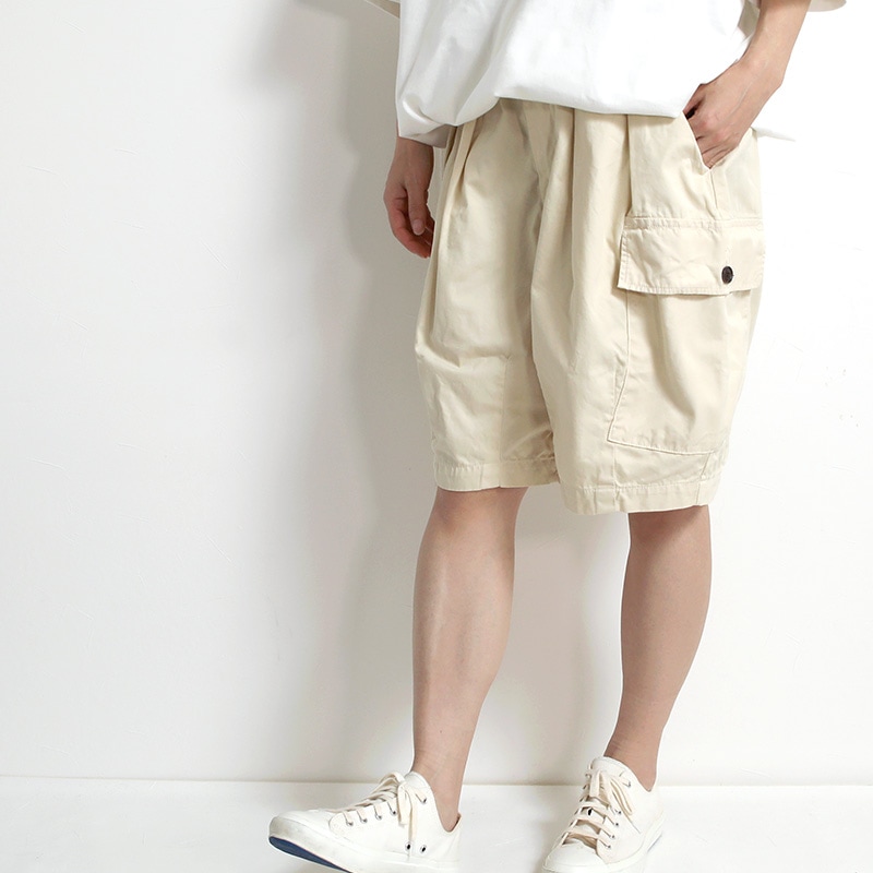 HARVESTY｜サーカスカーゴショーツ IVORY | 趣佳[syuca.jp