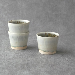 蕎麦猪口そばちょこ色絵草花あざみ無傷完品大振りそば猪口古伊万里