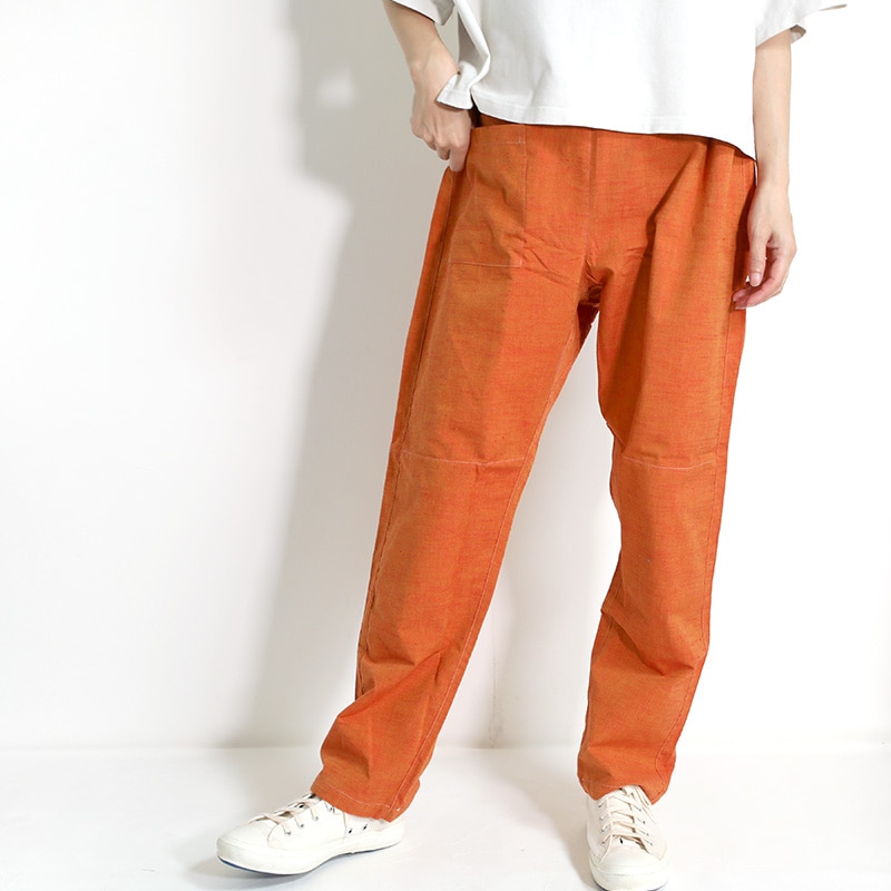 Masa うなぎの寝床 男女兼用 いろはもんぺ 無地 蛍光イエロー L Masa