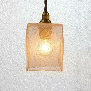 コレクション★二松学舎ペンダント　詳細不明 安土草多｜ペンダントライト 角瓶 透き被せ - 趣佳(シュカ