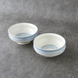 かっじょ　新品　陶器　陶芸作家　オフホワイトの取り鉢5個　114 牛窯 佐藤敬 サラダ鉢 14cm｜プレート・ボウル｜IDEE SHOP Online