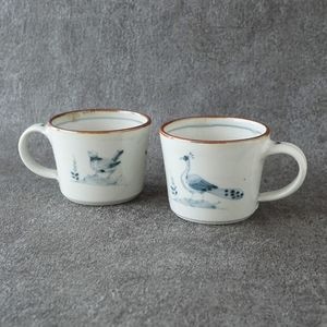 新品未使用品　初代　尾田一念　粉引鉄絵　菓子皿 絵手紙シリーズ 桜 SR型60皿 | FUTADA
