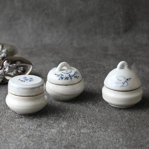 阿部良雄作　不二見窯　染付　草むらの兎　茶碗　共箱　栞付　茶道具 阿部良雄作 不二見窯 染付 草むらの兎 茶碗 共箱 栞付