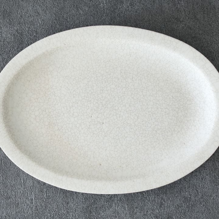船串篤司さんプレート 貫入 2枚セット　直系約18cm 船串篤司 plate 貫入 – 雨晴/AMAHARE
