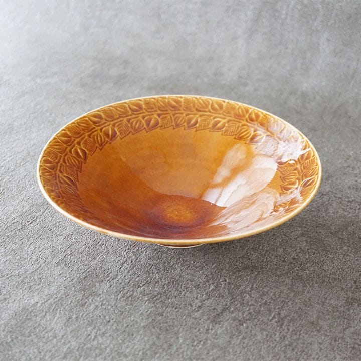 岳中爽果｜鉢 大 葉 彫絵 飴 | 趣佳[syuca.jp] オンラインショップ