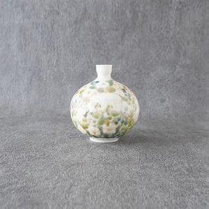 岳中爽果　リム皿 「草木花実・上絵」 岳中 爽果 リム皿草木花実 上絵