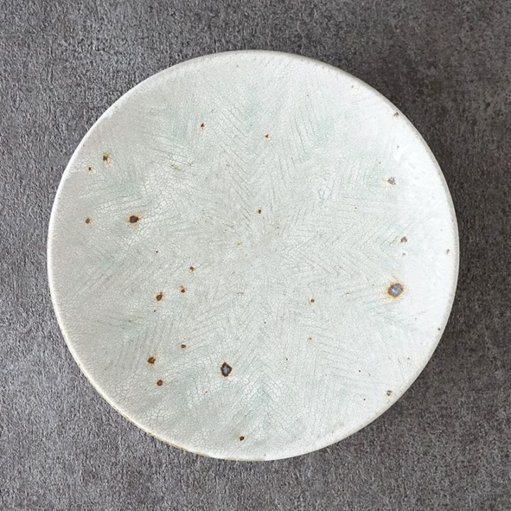 池田大介｜ヘリンボーンヒビ粉引 7寸皿 | 趣佳[syuca.jp] オンライン