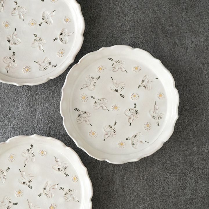 原稔｜鶴 平皿 | 趣佳[syuca.jp] オンラインショップ（通信販売）