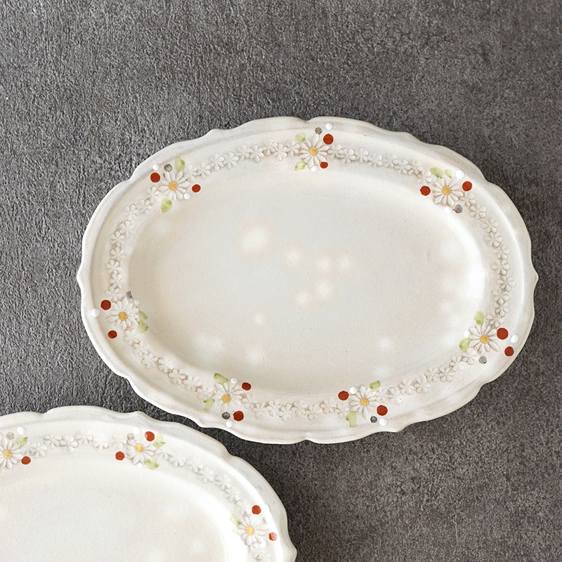 原稔｜ウィンターリース オーバル皿 | 趣佳[syuca.jp] オンライン