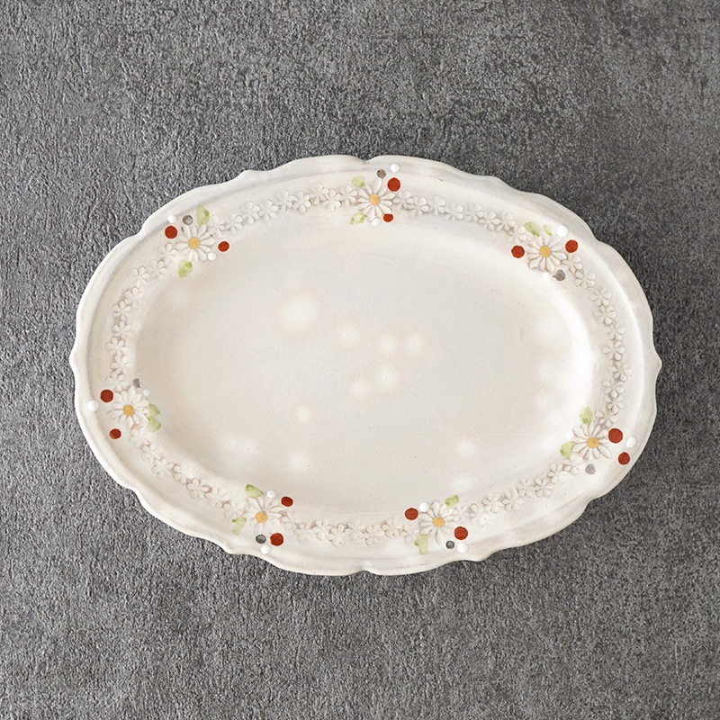 原稔｜ウィンターリース オーバル皿 | 趣佳[syuca.jp] オンライン