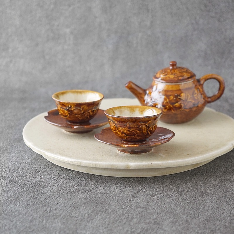 近藤文｜茶杯・茶托 あめ | 趣佳[syuca.jp] オンラインショップ（通信