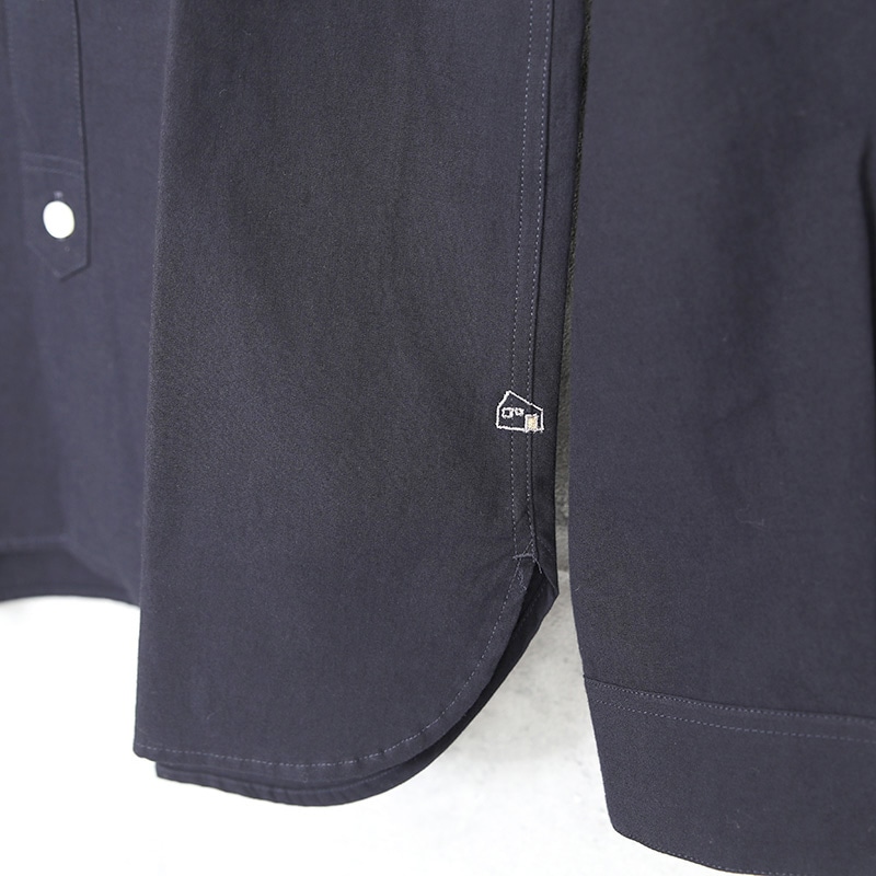 HUIS 遠州織物 やわらかコットン バンドカラーシャツ ユニセックス HUIS｜バンドカラーコットンシャツ 遠州織物 やわらかコットン