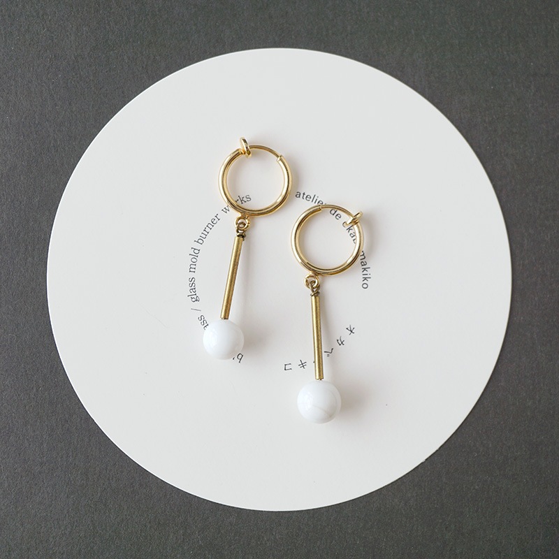 【hirotaka】 スピアピアス アコヤパール スモ ーキークオーツ hirotaka】 スピアピアス アコヤパール スモ ーキークオーツ Hirotaka