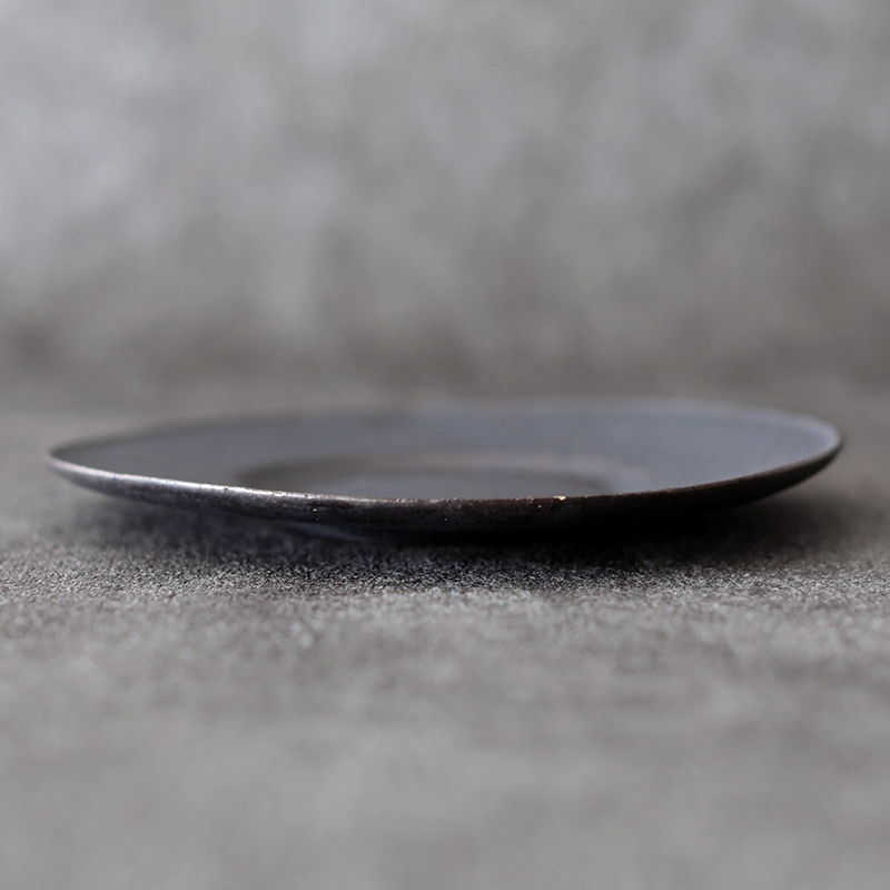 船串篤司｜たたら リム皿 小 黒 | 趣佳[syuca.jp] オンラインショップ