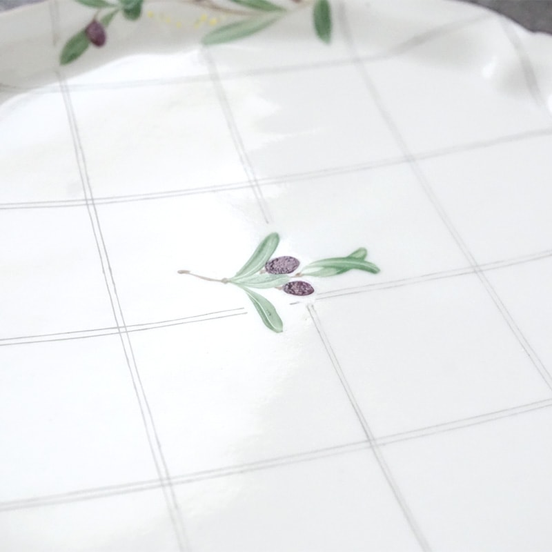 阿部慎太朗 　花形リム皿　7寸（オリーブ）花形リム皿　7寸（オリーブ） 阿部慎太朗 花形リム皿 7寸（オリーブ）花形リム皿 7寸（オリーブ）