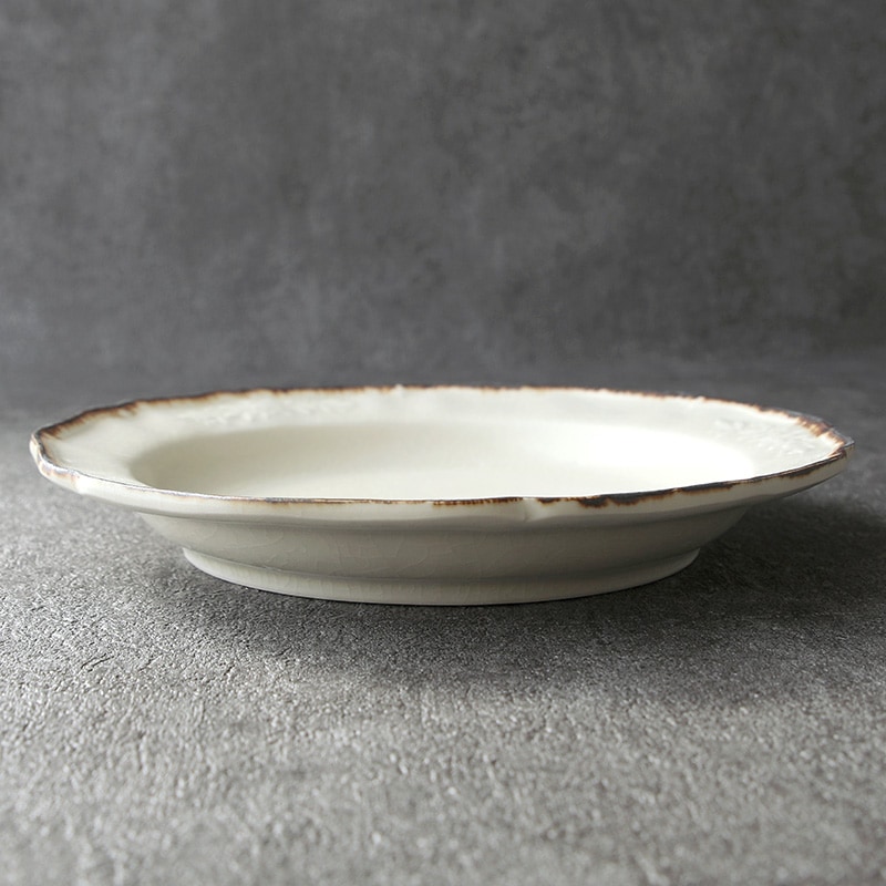 阿部慎太朗｜花形リムレリーフ深皿7寸 | 趣佳[syuca.jp] オンライン