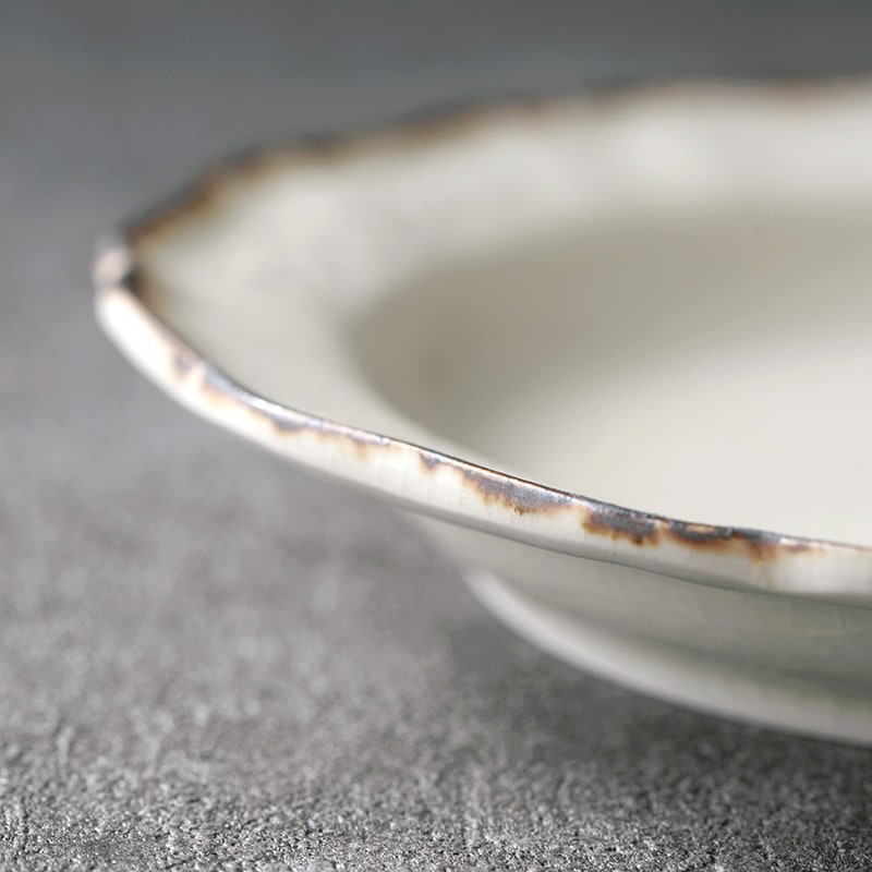 阿部慎太朗｜花形リムレリーフ深皿7寸 | 趣佳[syuca.jp] オンライン