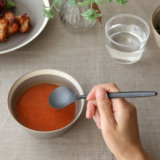 ZIKICOSUMU Soup Spoon Black