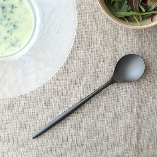 ZIKICOSUMU Soup Spoon Black