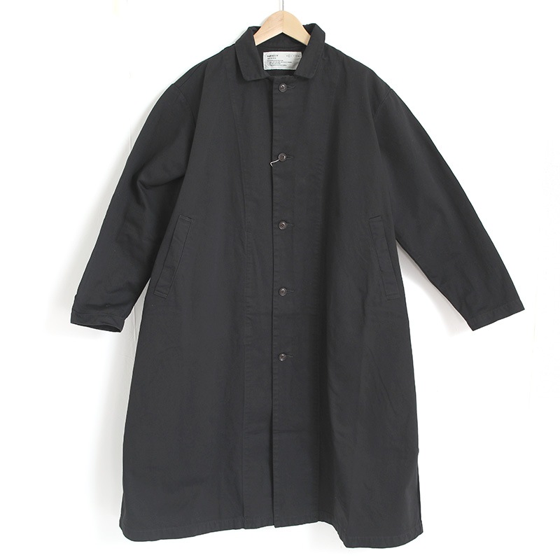 HARVESTY｜チノクロスオーバーコート BLACK | 趣佳[syuca.jp