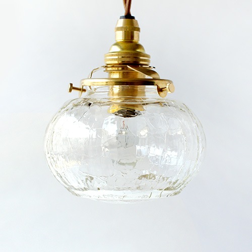 安土草多｜ペンダントライト [E17] 平球 クラック | 趣佳[syuca.jp