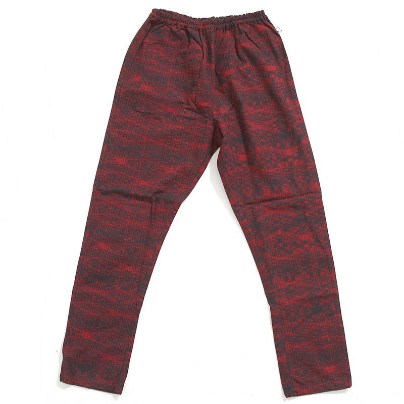 うなぎの寝床｜いろはもんぺ よこ絣 アンビエント 赤 | 趣佳