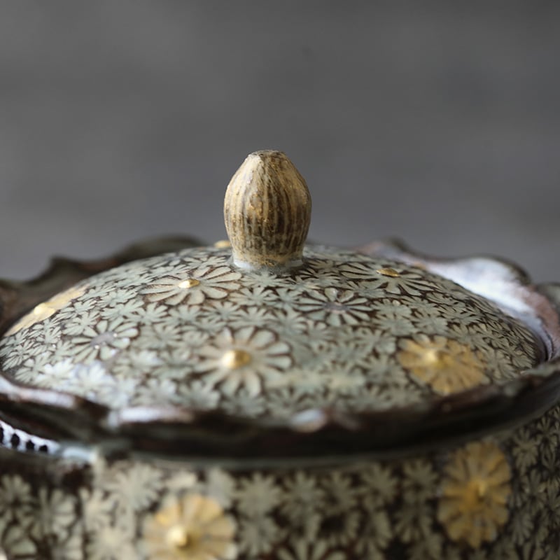 原稔　金彩黒三島鉢 原稔｜金彩三島 黒 宝瓶 | 趣佳[syuca.jp] オンラインショップ（通信販売）
