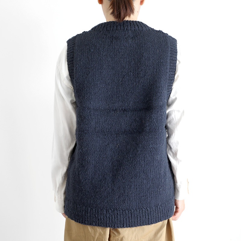HARVESTY - HARVESTY  手編みケーブルニット プルオーバー HARVESTY（ハーベスティ） / CABLE KNIT PULLOVER（手編み