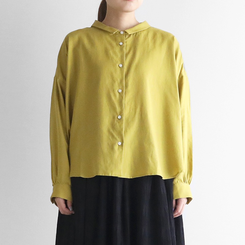 FRORENT フローレント　未使用品　ミモザ柄　リネン　ブラウス　定価2.8万 AMBIDEX Store ○○さき編みお花 レース襟ブラウス(F シロ): l