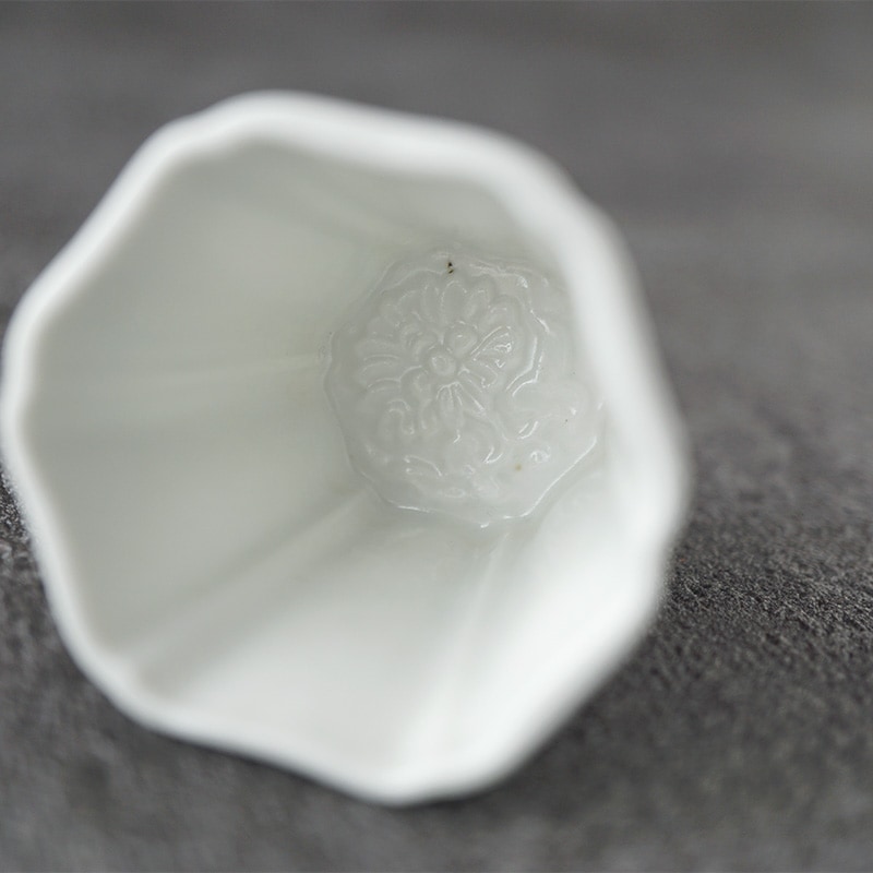 豊増一雄 白瓷茶器 2客 豊増一雄 白瓷茶器 2客
