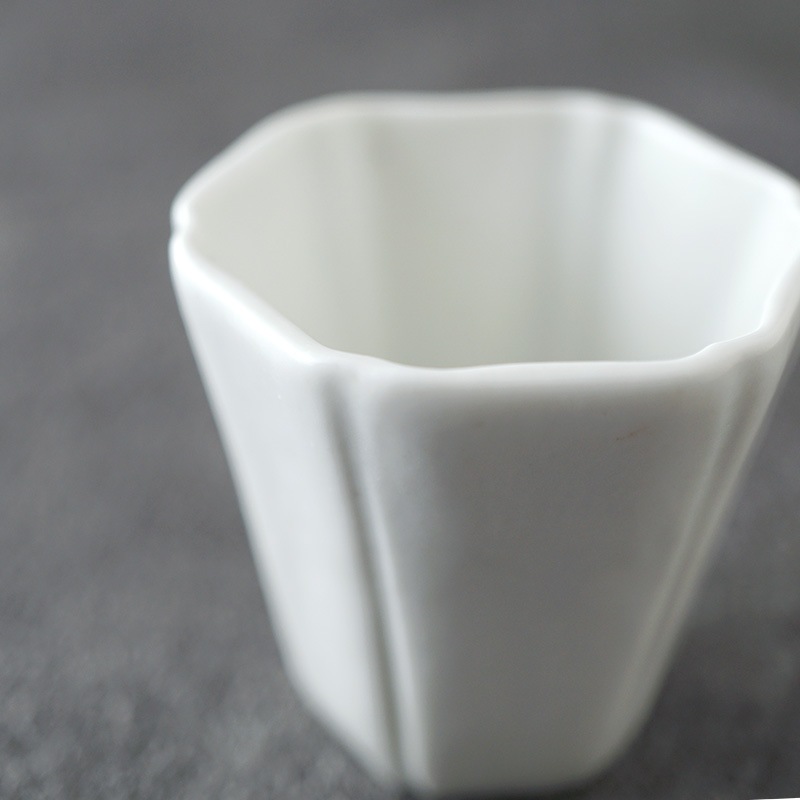 豊増一雄 白瓷茶器 2客 豊増一雄 白瓷茶器 2客