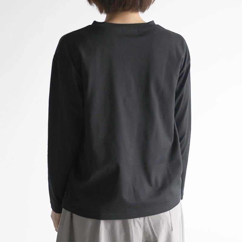 HUIS SUVIN COTTON長袖スクエアワイドカットソー 遠州織物 HUIS SUVIN COTTON長袖スクエアワイドカットソー 遠州織物