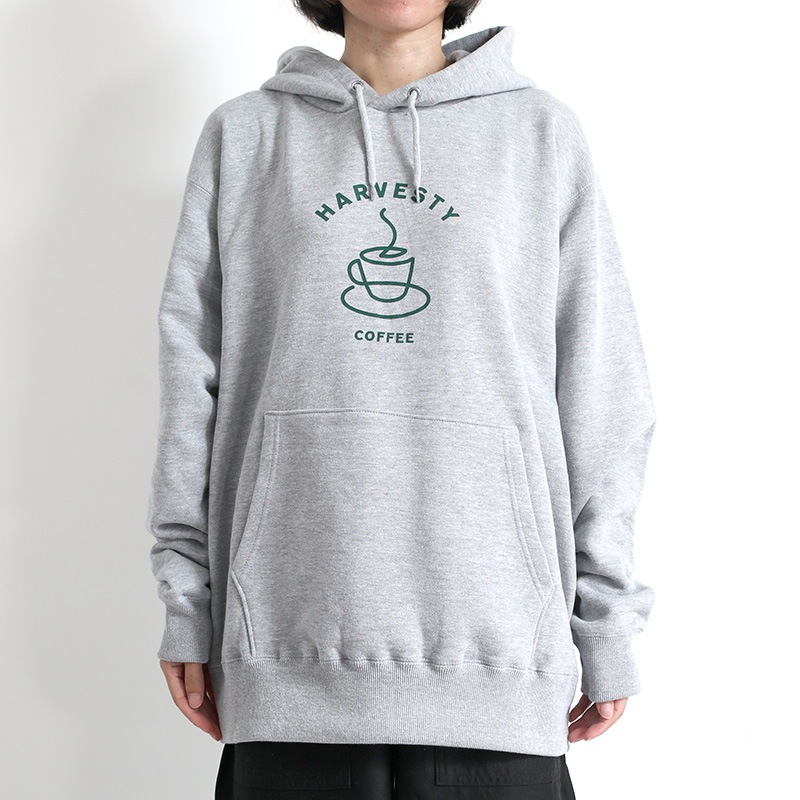 HARVESTYSHOP SWEAT HOODIE COFFEE GRAY