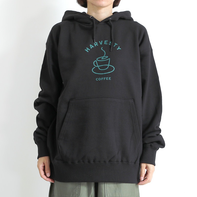 HARVESTYSHOP SWEAT HOODIE COFFEE BLACK