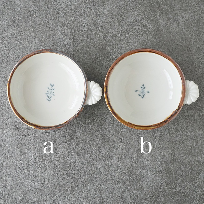 志村和晃｜染付しのぎ手付き鉢 | 趣佳[syuca.jp] オンラインショップ