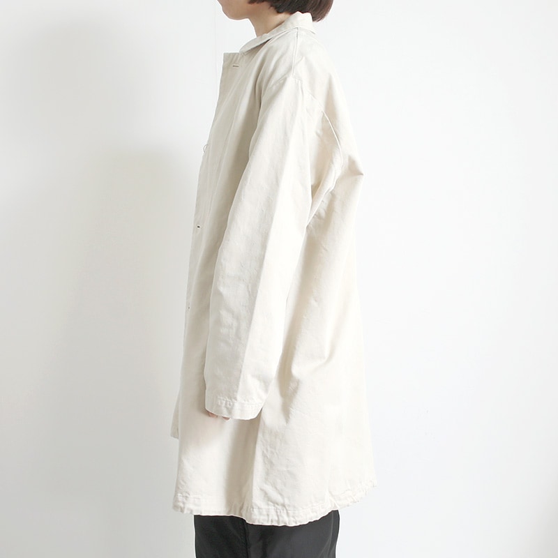 HARVESTY｜チノオーバーハーフコート IVORY | 趣佳[syuca.jp