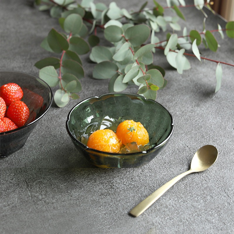 田井将博　繊細な輪花豆花鉢＆花茶杯∴3点セット　小鉢　コップ 田井将博 繊細な輪花豆花鉢＆花茶杯∴3点セット