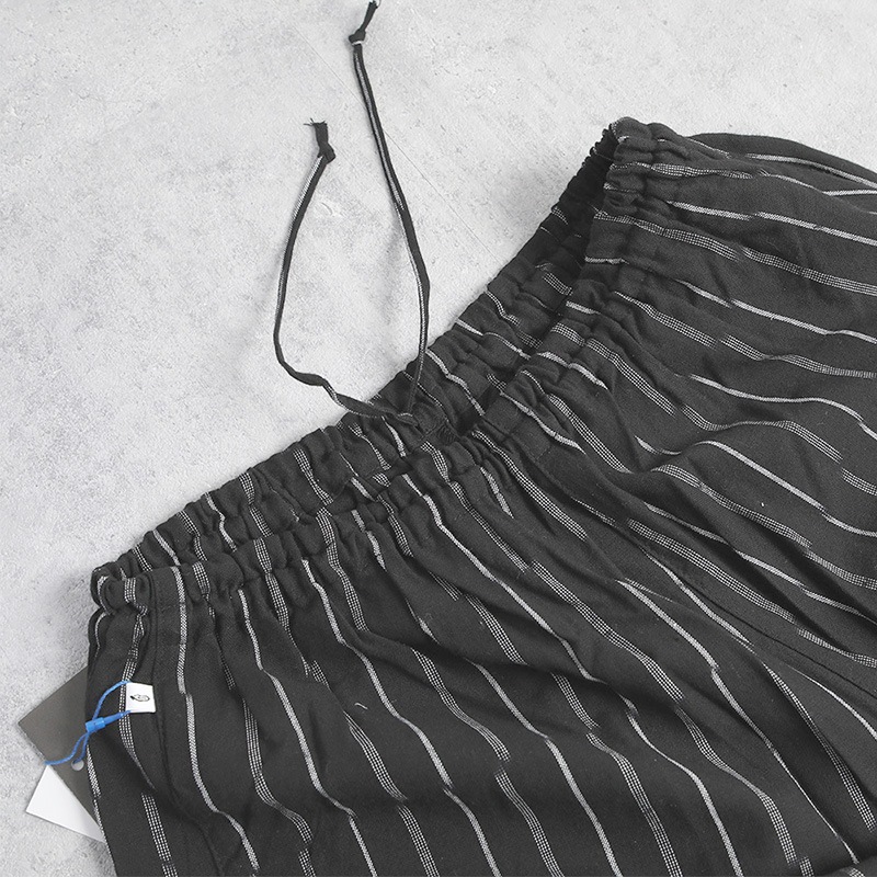 美品　うなぎの寝床　MONPE もんぺ　S　ブラック　ずらしストライプ うなぎの寝床｜MONPE ずらしストライプ ブラック | 趣佳[syuca