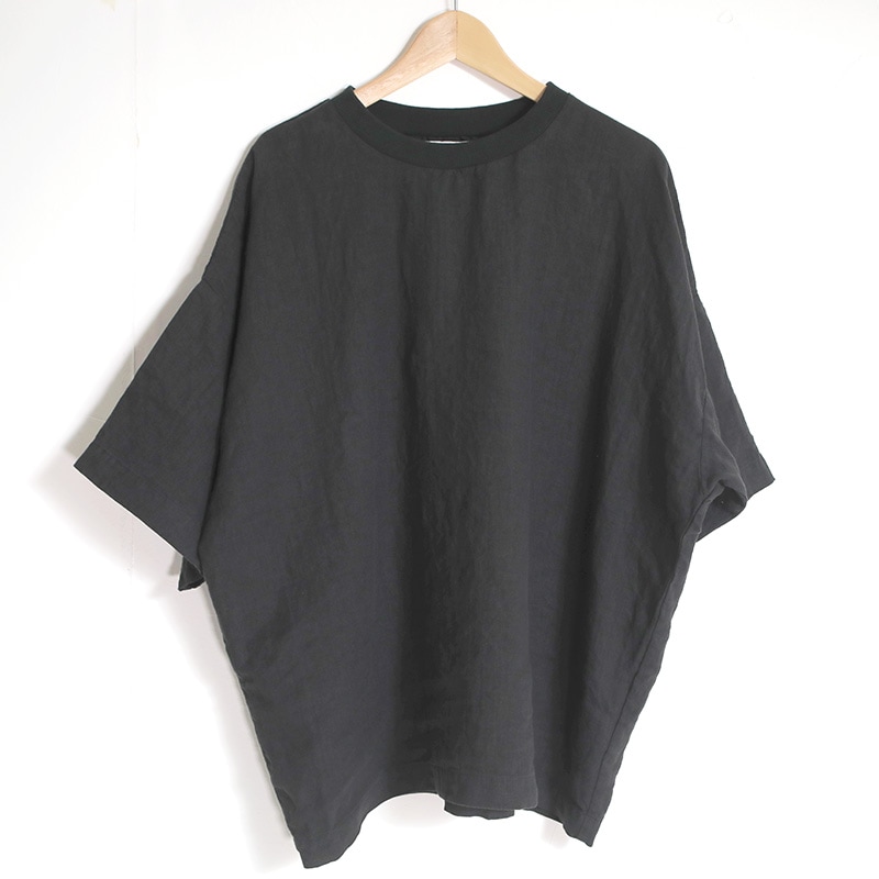 HARVESTY ハーベスティ リネン半袖プルオーバー Tシャツ ピンク