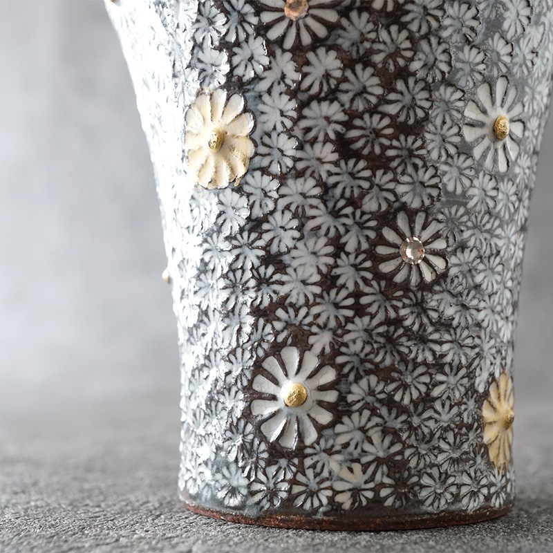 原稔｜金彩三島 掛分 フリーカップ ロング | 趣佳[syuca.jp