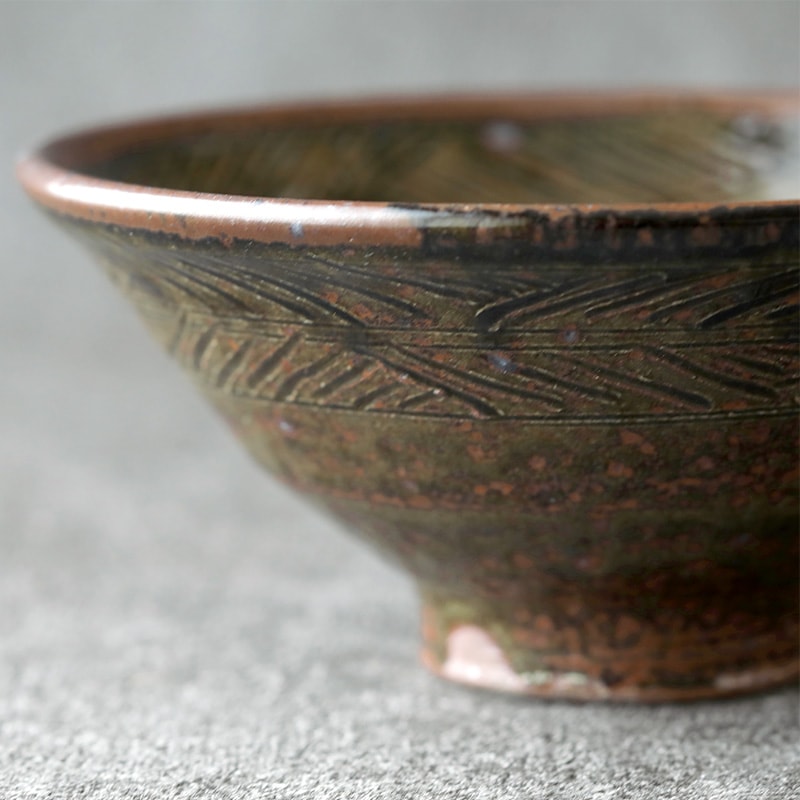 平岡仁｜灰釉彫文碗 | 趣佳[syuca.jp] オンラインショップ（通信販売）
