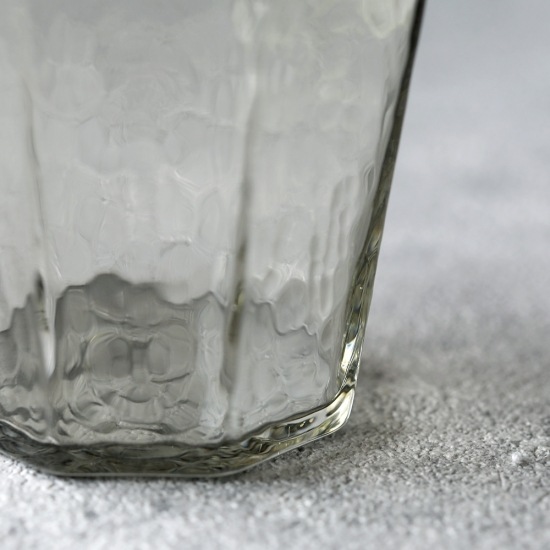 安土草多｜八角グラス 墨透き被せ 大 | 趣佳[syuca.jp