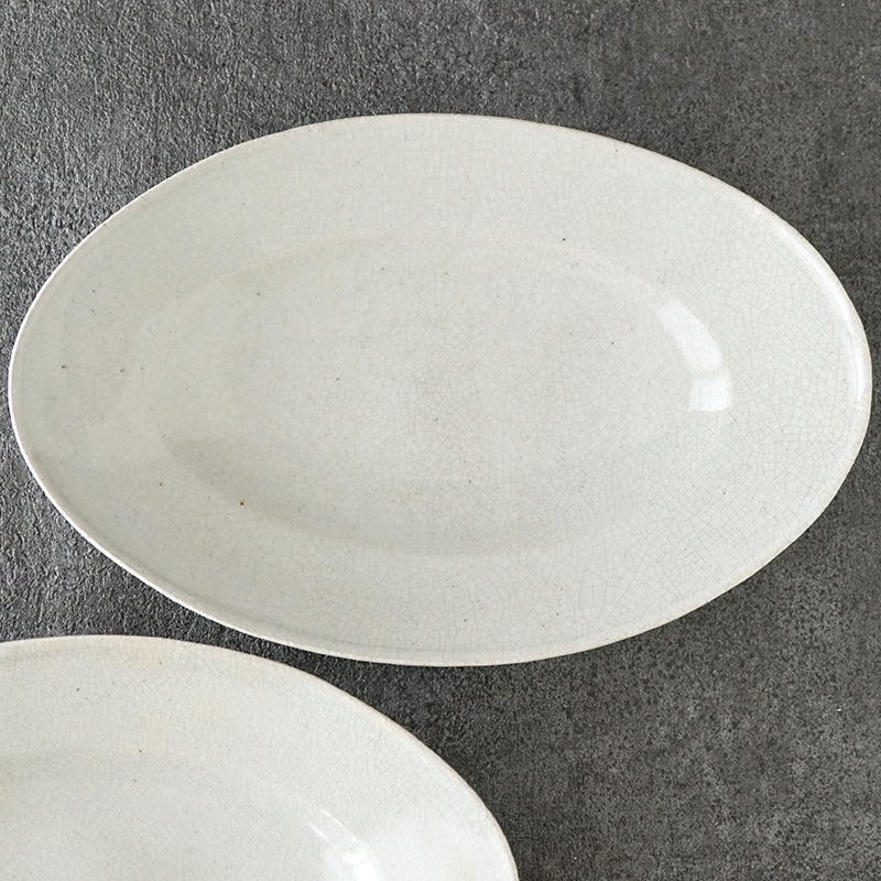 林拓児｜貫入楕円皿 中 | 趣佳[syuca.jp] オンラインショップ（通信販売）