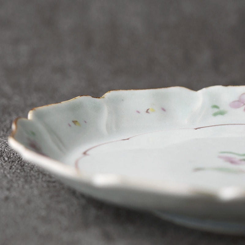 佐藤もも子｜色絵菫文オーバル六寸皿 | 趣佳[syuca.jp] オンライン