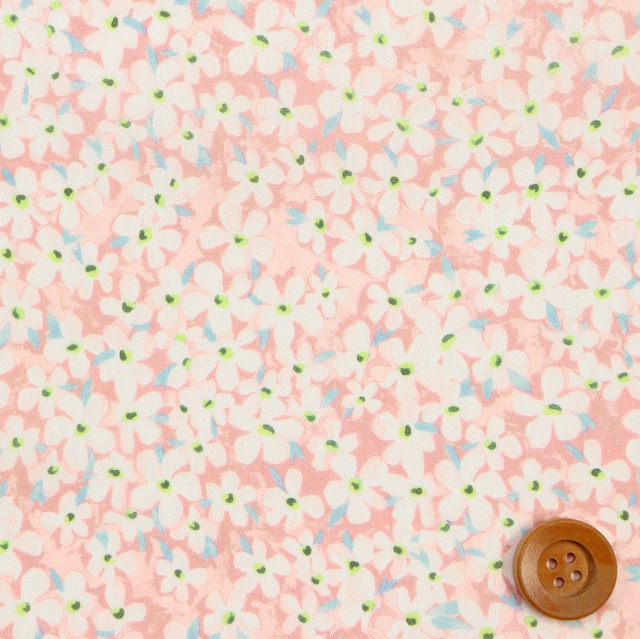 【サンドウオリジナルカラー】リバティ・ファブリックス タナローン（Petal Wish ペタル・ウィッシュ）ももいろ【20-36301105・J21C】